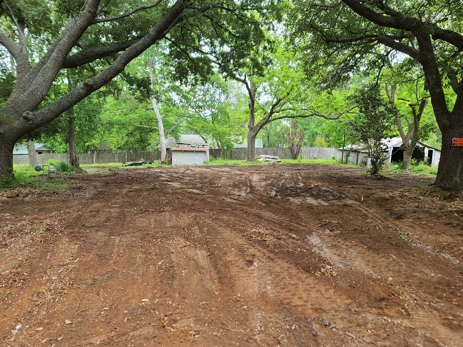 Site preparation — customer photo by Jose Guerrero